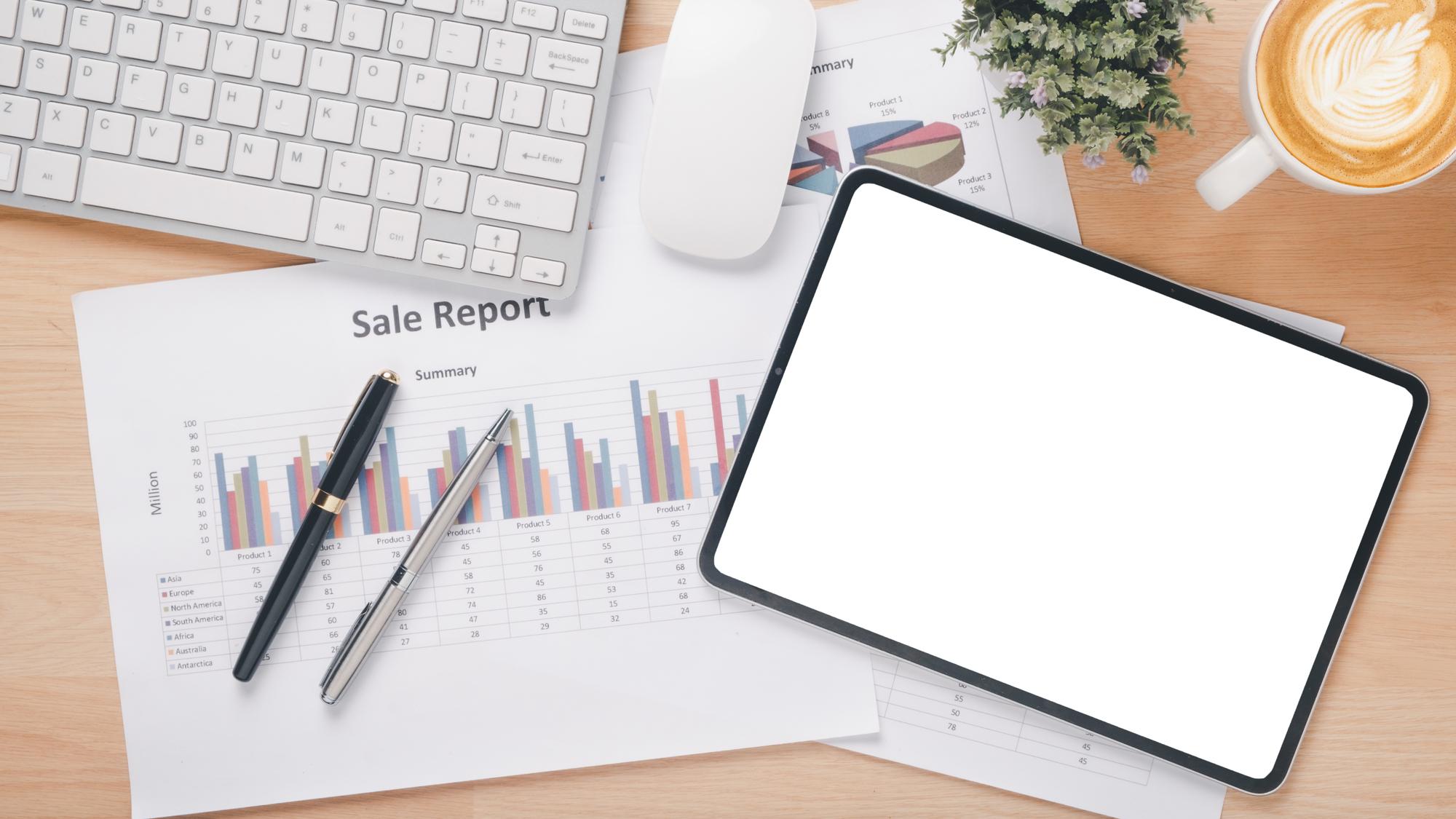 Accounting dashboard mockup